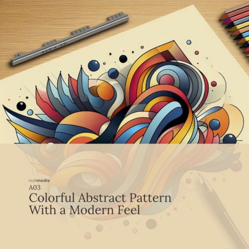 Colorful Abstract Pattern with a Modern Feel: Digital Assets